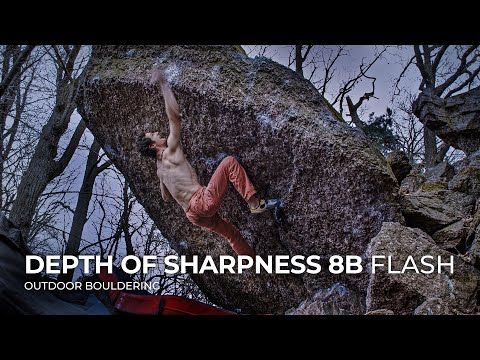 Outdoor Boulder Problem 8B Flash