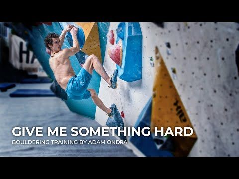 Boulder problem training by Adam Ondra