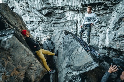 Jakob Schubert send Project BIG in Flatanger cave