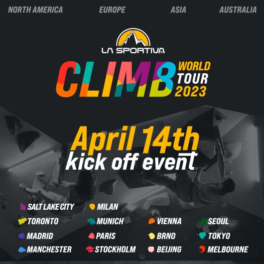 La Sportiva Climb World tour 2023 už tento pátek!